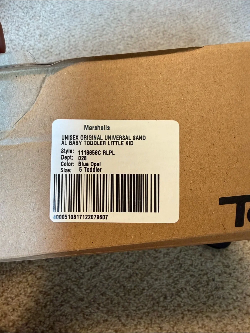 Teva Kids' Blue Patterned Adjustable Trail Sandals